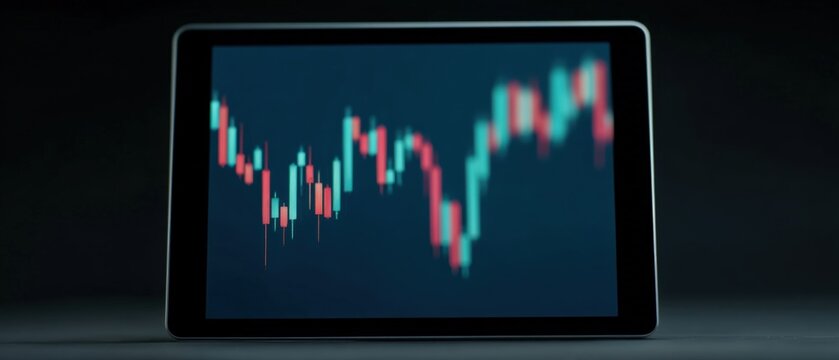 Market analysis trends digital trading platform financial data visualization online environment close-up view investment insights - Powered by Adobe