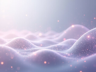 Abstract blue digital wave background with glowing particles, Blue abstract wave background with copy space. Generative AI