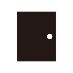 シンプルなドアのイラスト（塗り）