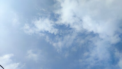 Blue sky with clouds