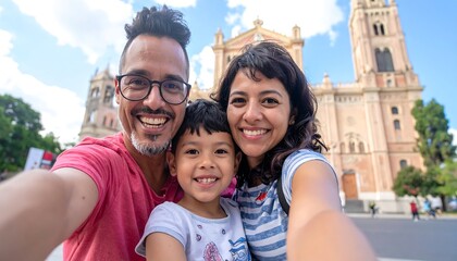 Family Selfie, Famous Tourist Destinations