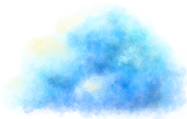 abstract watercolor of cloud