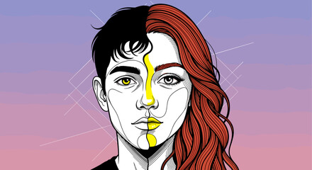 Duality and Contrast A Portrait of Identity