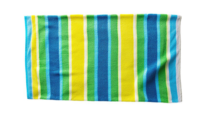 Colorful striped beach towel