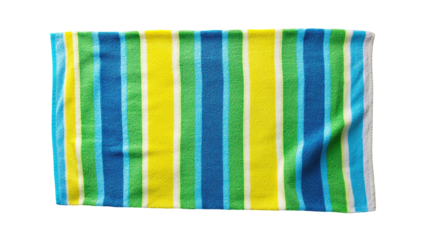 Colorful striped beach towel