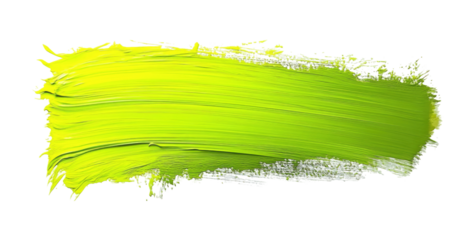 Vibrant lime green paint stroke (2)