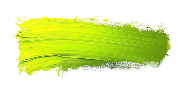 Vibrant lime green paint stroke (2)