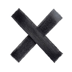 Dark, crossed-shaped graphic