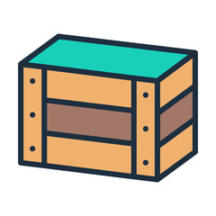 Rustic Wooden Crates Icon