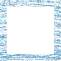 青い手描きペイントミックスのフレームイラスト　Adobe Illustrator Artwork