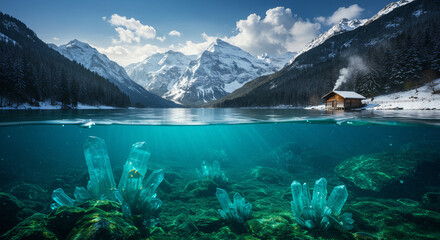 lake in the mountains