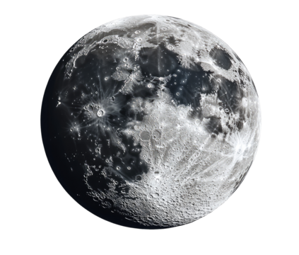Detailed view of the moon's surface (1)