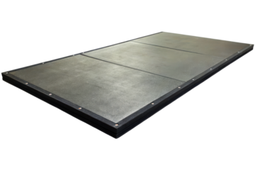 Sturdy rubber mat designed for durability and safety isolated with transparent background