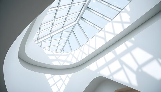Futuristic minimalist architecture with industrial elegance