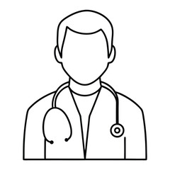 Fototapeta premium doctor with stethoscope