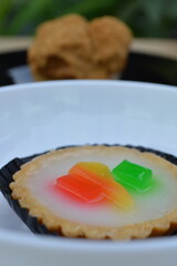 apple pie on a white plate