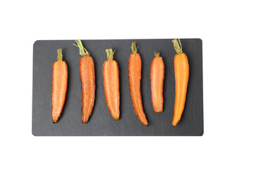 PNG, Fried carrot, isolated on white background