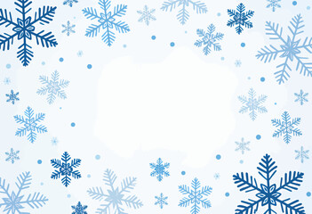 Winter Snowflakes Pattern Background