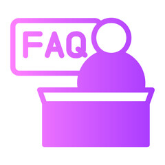FAQ gradient icon