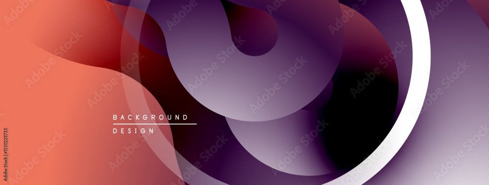 Poster abstract fluid shapes, vibrant colors blend. modern design, smooth gradients create dynamic composit