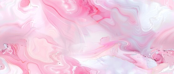Fototapeta premium Abstract pink and white marble texture swirls background