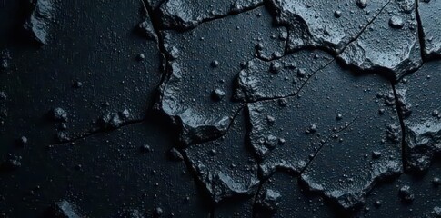 Dark grey stone; uneven, gritty surface; shadow detail, shadow, texture background, weathered