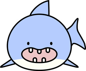 Cute Animal Outlined Illustration Element