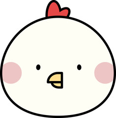 Cute Animal Outlined Illustration Element