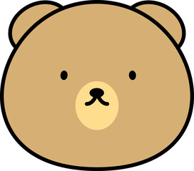 Fototapeta premium Cute Animal Outlined Illustration Element