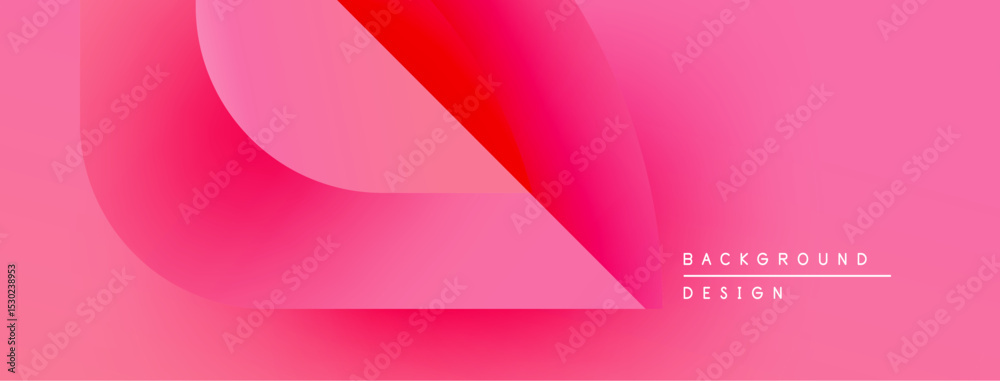 Poster abstract pink background features flowing shapes, gradients. modern design element for digital proje
