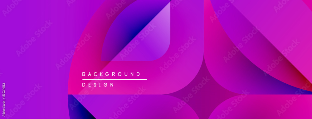 Poster abstract fluid shapes, vibrant purple hues, modern design. gradient colors create dynamic visual flo