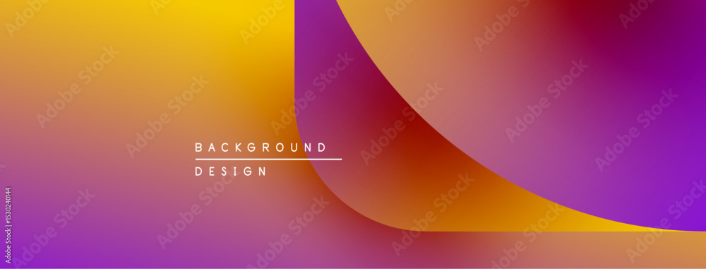 Aufkleber Abstract gradient background. Orange, purple hues blend smoothly. Minimalist design features text background design. Modern aesthetic.