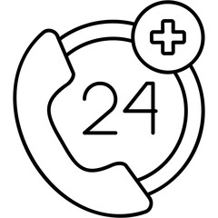 Obraz premium Emergency Service Icon