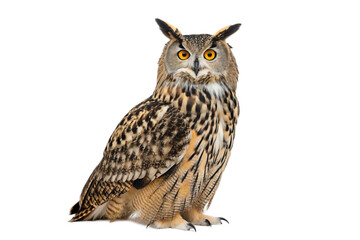 Obraz premium Majestic Eurasian Eagle Owl A Stunning Portrait of a Wild Bird