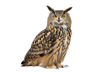Majestic Eurasian Eagle Owl A Stunning Portrait of a Wild Bird