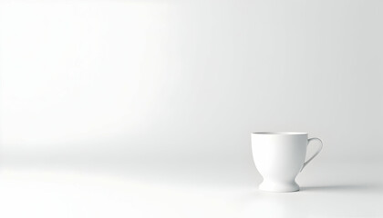 Cup Isolated Against White Background in Studio
