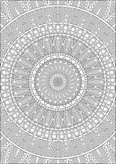 Mandala Coloring Pages For Adult Vector
