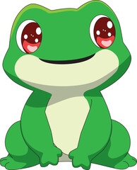 Happy Frog Cartoon Animal Vector