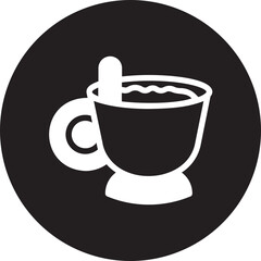 latte macchiato glyph icon