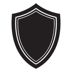 Shield icon vector set, Set of shields silhouette, Protect shield security icon, Vector illustration
