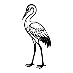elegant Japanese crane design