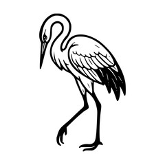 elegant Japanese crane design
