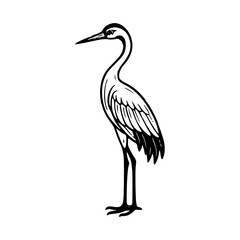 elegant Japanese crane design