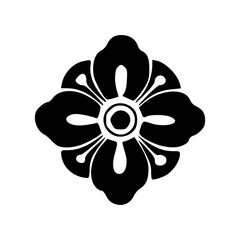 elegant blossom motif icon
