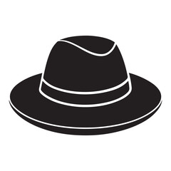 hat design concept sketch icon silhouette vector illustration
