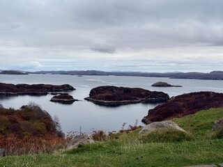 storm clouds over the coast