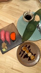 Sushi and sweets japanese dessert