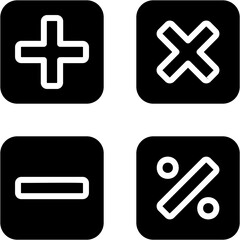 Obraz premium Mathematics Icon