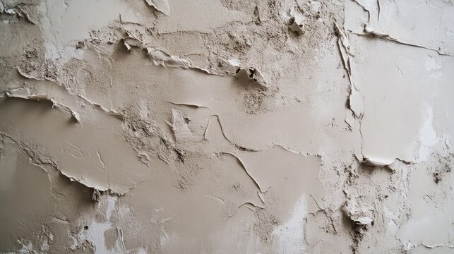 A wall with a lot of cracks and holes