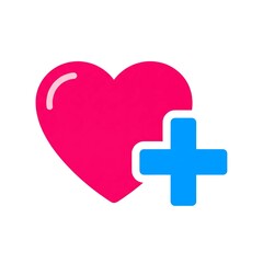 Obraz premium heart with cross